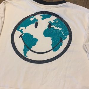 Smiley Originals crop top Handle with care sz M